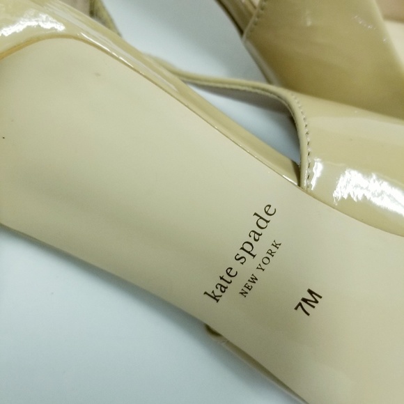 Kate Spade Slingback Nude Heels Shiloh - Picture 4 of 7